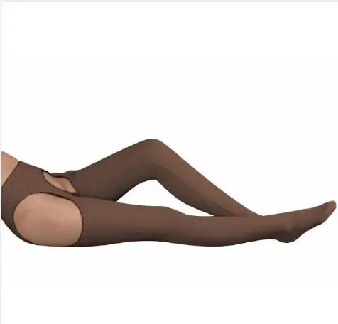 

Brown Spandex Womens Tight Belt Sexy Zentai Stocking Socks Halloween Party Cosplay Zentai suit