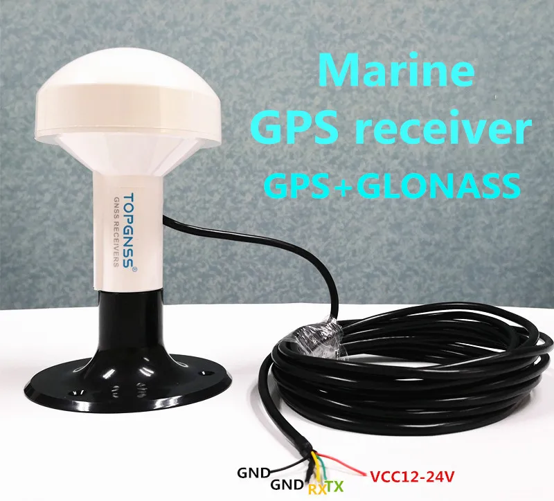 12V UART TTL морской приемник GPS GLONASS QZSS антенна модуль приемника NMEA0183 Cable5m 4800 buad rate