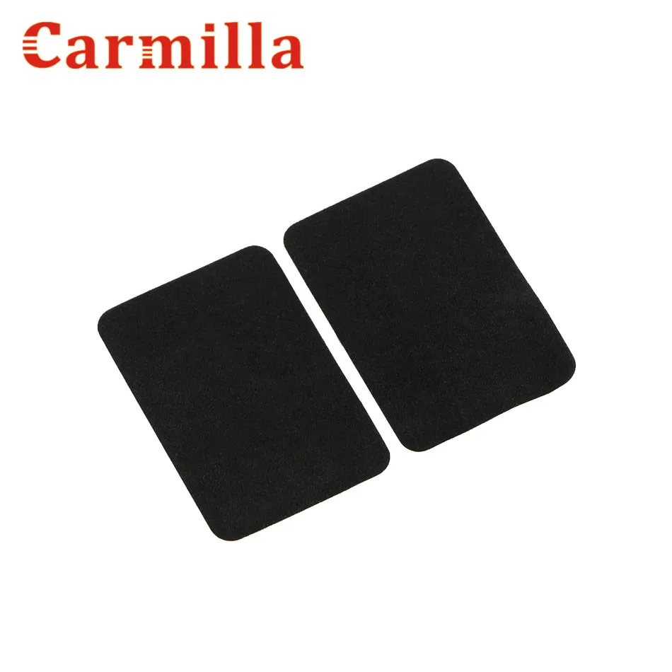Carmilla 2 шт./компл. черный авто ремень безопасности с пряжкой Анти-столкновения Стикеры подушечки против Шум довольно закрепляющий зажим протектор