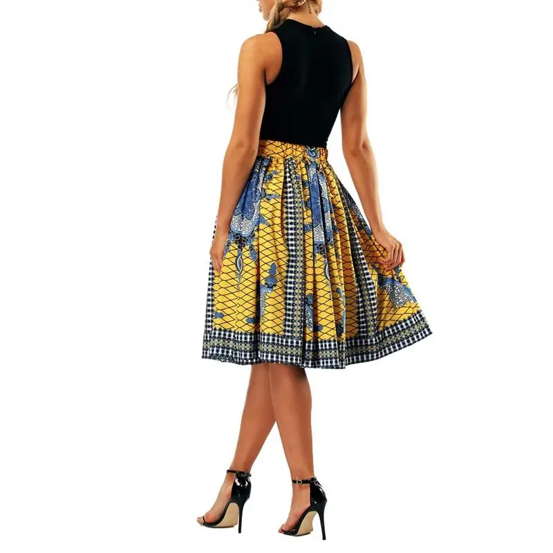 2018 весенняя и осенняя Новая модная женская плиссированная трапециевидная юбка с