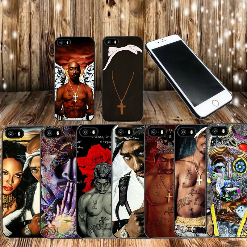 Seracase 2Pac Makaveli Tupac Amaru Shakur Мягкий силиконовый чехол для телефона iPhone 5 5S SE 6 6S 6Plus Plus 7