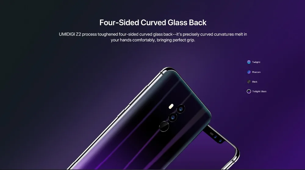 UMIDIGI Z2 глобальная версия Helio P23 6 ГБ ОЗУ 64 Гб ПЗУ 6," FHD+ полноэкранная четырехъярусная камера Android 8,1 3850 мАч Face ID 4G смартфон