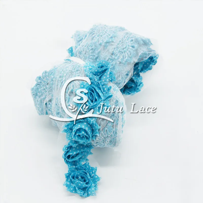 500 pcs/lot 1.5'' print mini Shabby Rose trim Flower rose Trim Wholesale Fabric | Аксессуары для одежды