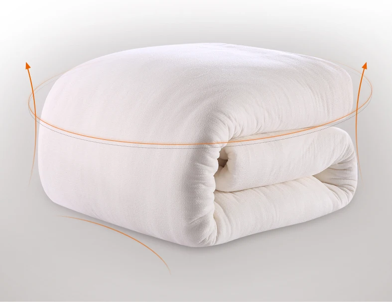 

200*230 Thick Comforter Fresh Long-Staple Cotton edredones Queen Blanket Gauze Quilt Core Pregnant duvet Elderly edredom futon