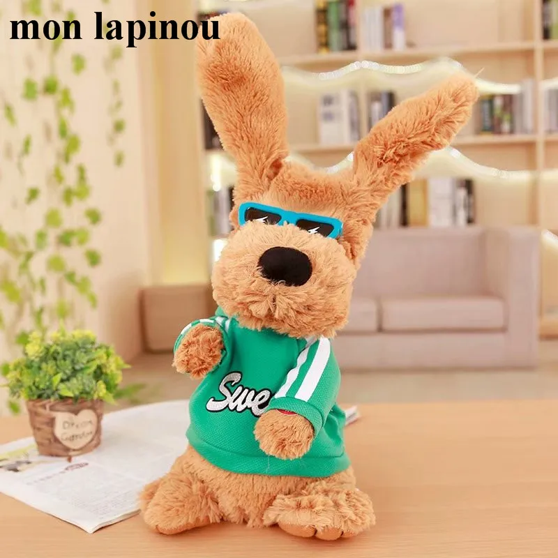 Электрическая плюшевая игрушка для собак mon lapinou ушами и руками можно переезжать