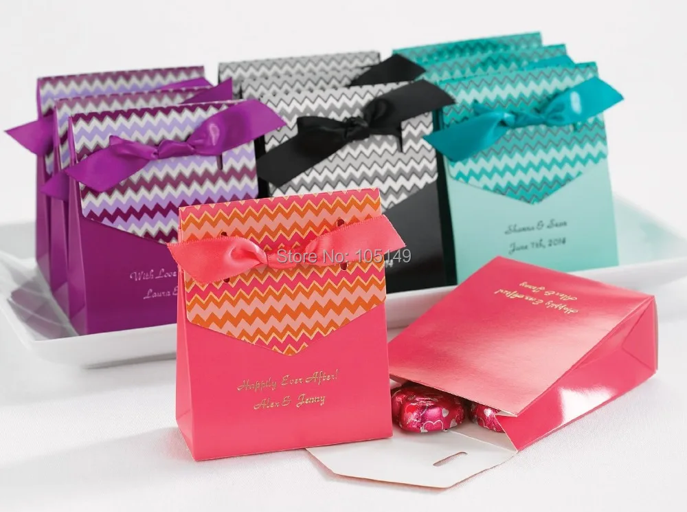 (100 шт./лот) новейшие коробки для свадебных сувениров зеленого цвета уникальная