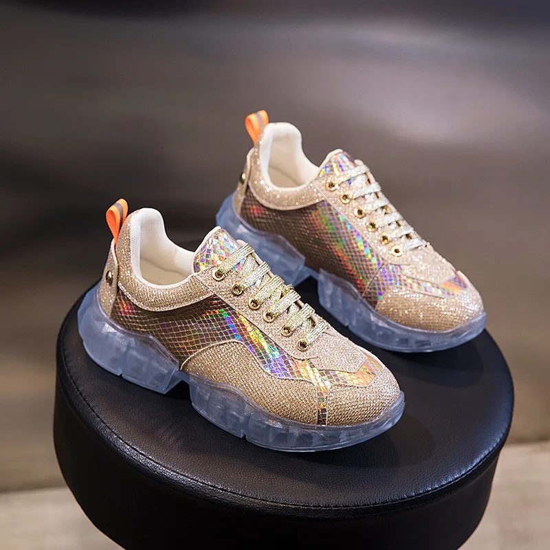 Обувь с блестками женские кроссовки на массивной платформе zapatos de mujer цветная