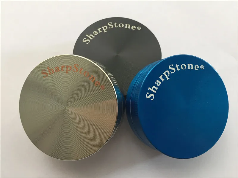 

Colorful 50mm 2pc SharpStone Herb grinder Sharp Stone tobacco grinder for Smoking herbal CNC metal grinder