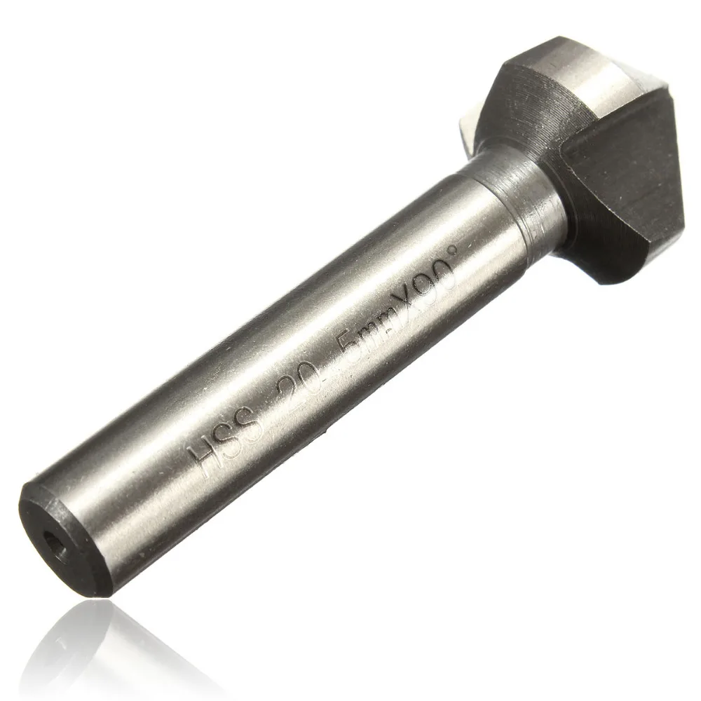 6 шт./компл. 3 флейты зенковки сверло 90 градусов высокая скорость сталь HSS фаски