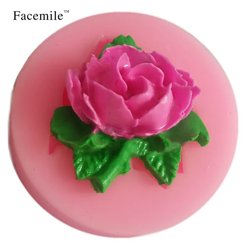 Facemile силиконовая форма в виде розы Форма для украшения торта из помадки формы