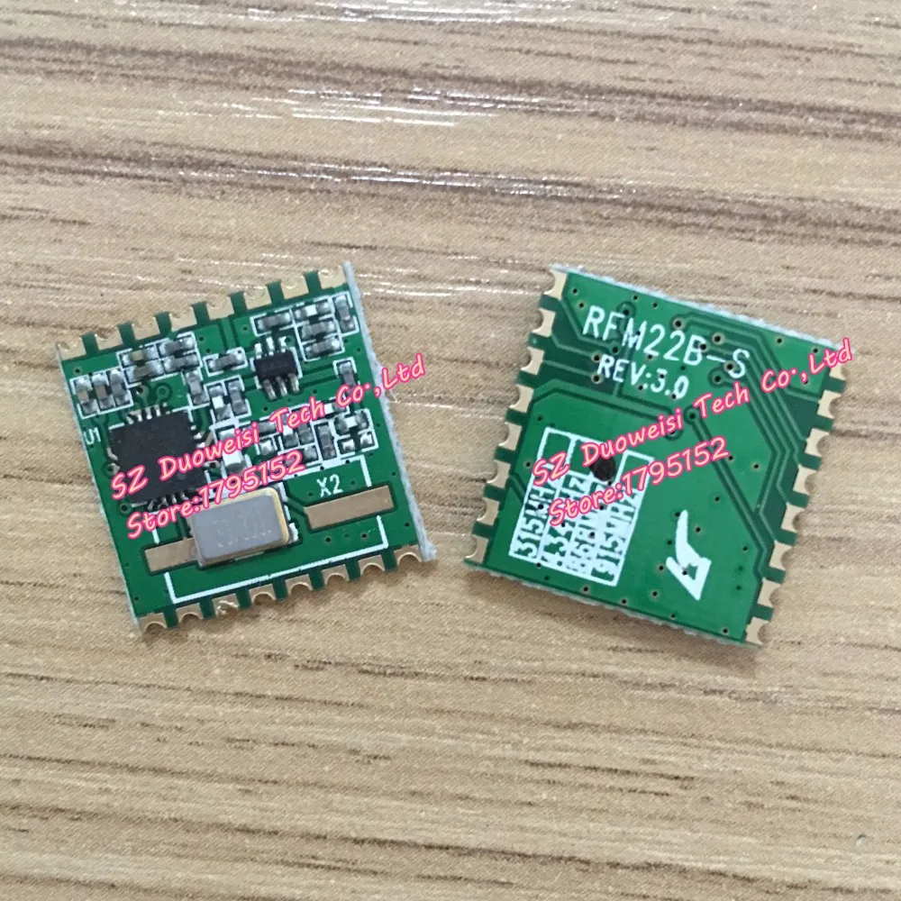 

RFM22B RFM22BW| Posts -S2 | SMD-S1 | DIP-D | Wireless transceiver module | FSK | 433 | 868 | 915M SI4432 MAIN CHIPS