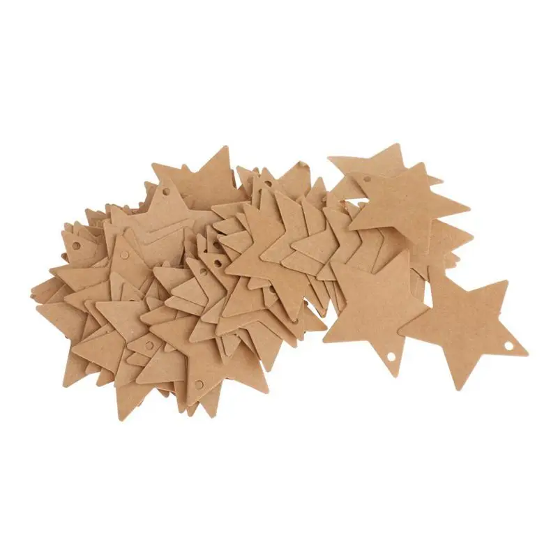 100 шт картонные этикетки чистая крафт бумага карты свадебный подарок ценники