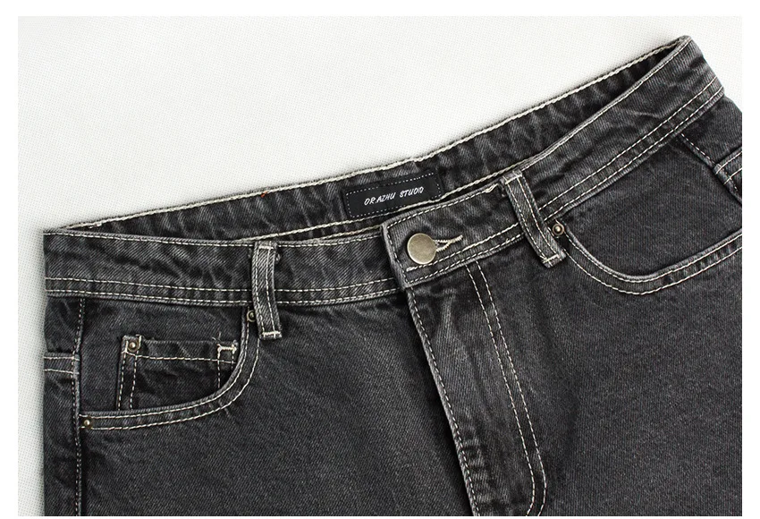 Женские прямые джинсы LOGAMI с высокой талией повседневные для женщин в стиле