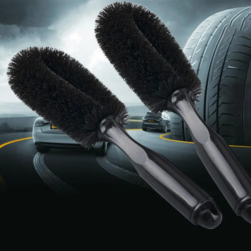 Автомойка шин ручка обода Чистящая Щетка для Защитные чехлы сидений сшитые