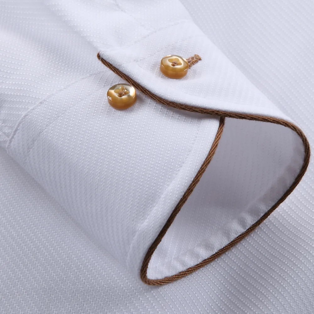 Рубашка смокинг Deepocean белая приталенная рубашка из 100% хлопка 2019|fit shirt|slim fit shirtcamisa