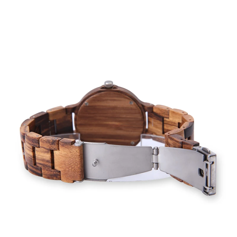 Часы ELMERA мужские деревянные под заказ роскошные классические подарок для мужчин