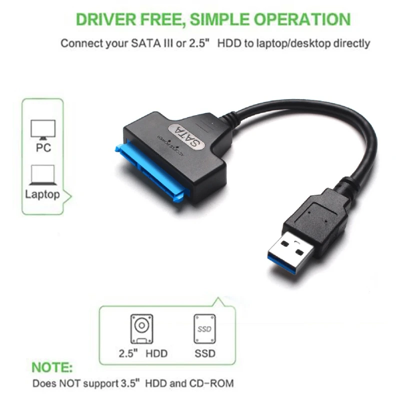 USB 3 0 на SATA легкий привод кабель адаптер 2 5-дюймовый жесткий диск Оптический