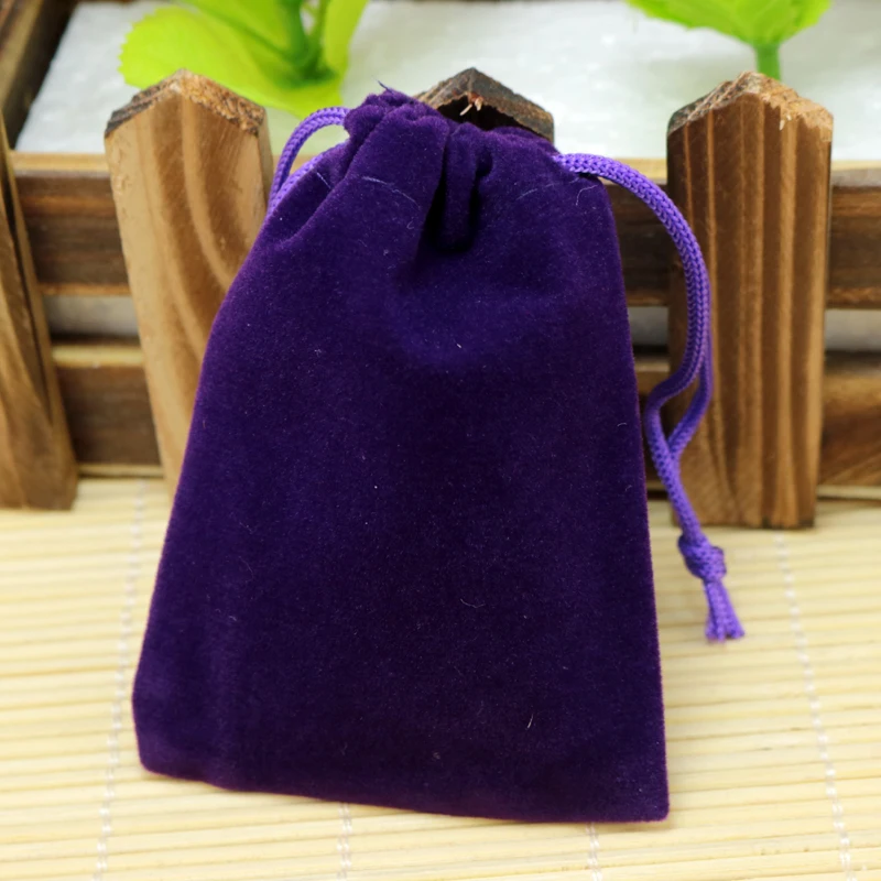 Hot Sale 200pcs/lot Purple Velvet Bag 10x12cm Small Jewelry Charms Gifts Packaging Bags Cute Velvet Drawstring Gift Bag Pouches