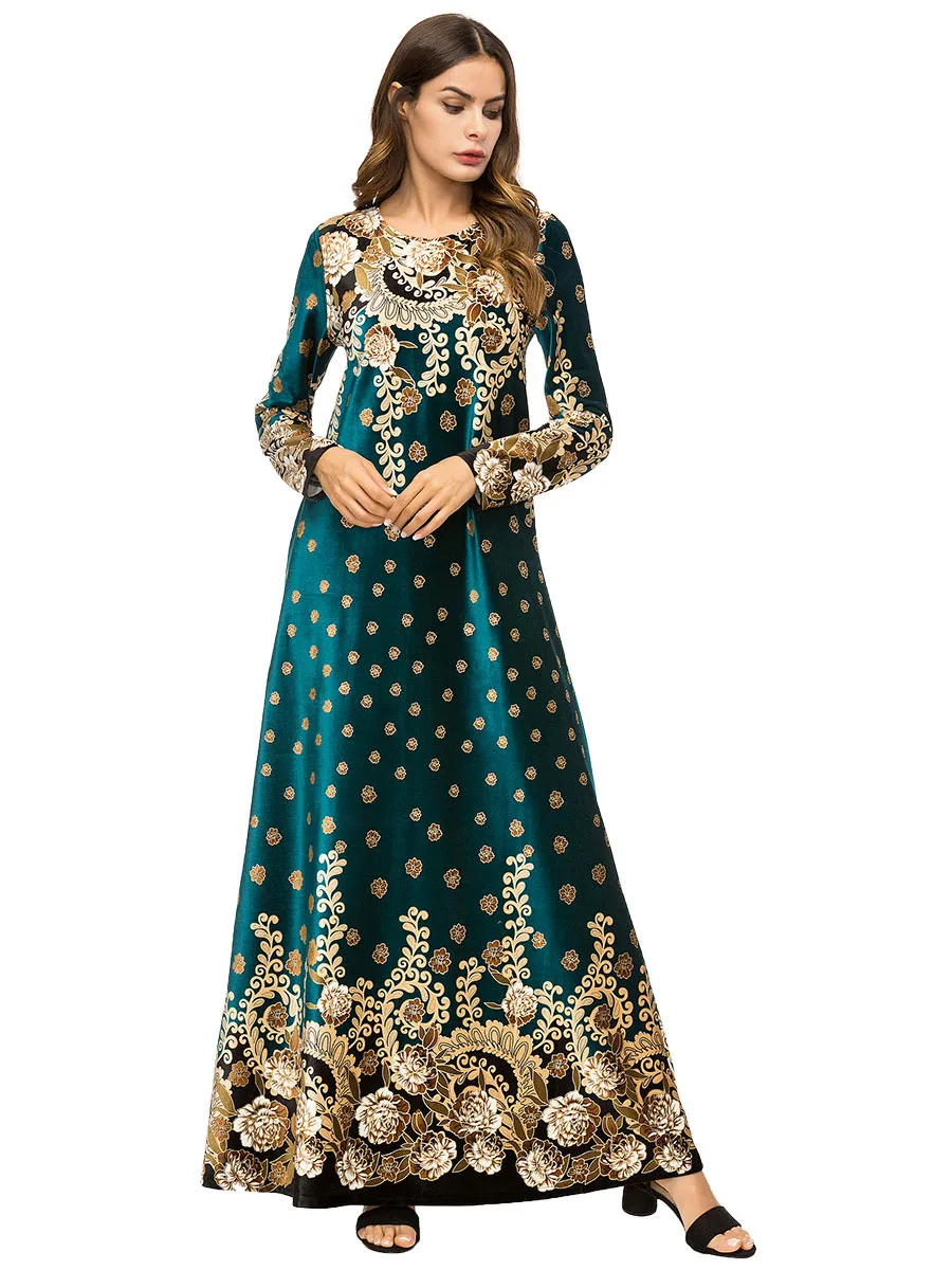 Новинка 2019 высокое качество мусульманское платье женская мусульманская одежда