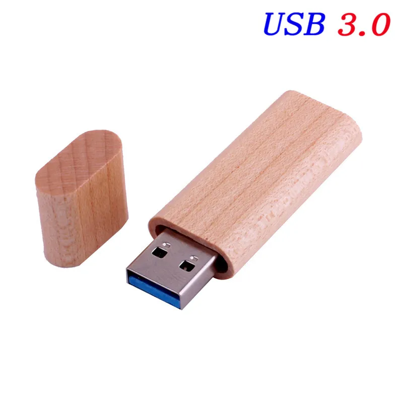 Maple wood JASTER USB 3,0 деревянный usb+ коробка USB флеш-накопитель ручка драйвер Флешка 4 ГБ 8 ГБ 16 ГБ 32 ГБ 64 Гб карта памяти USB креативный персональный логотип - Цвет: Maple wood