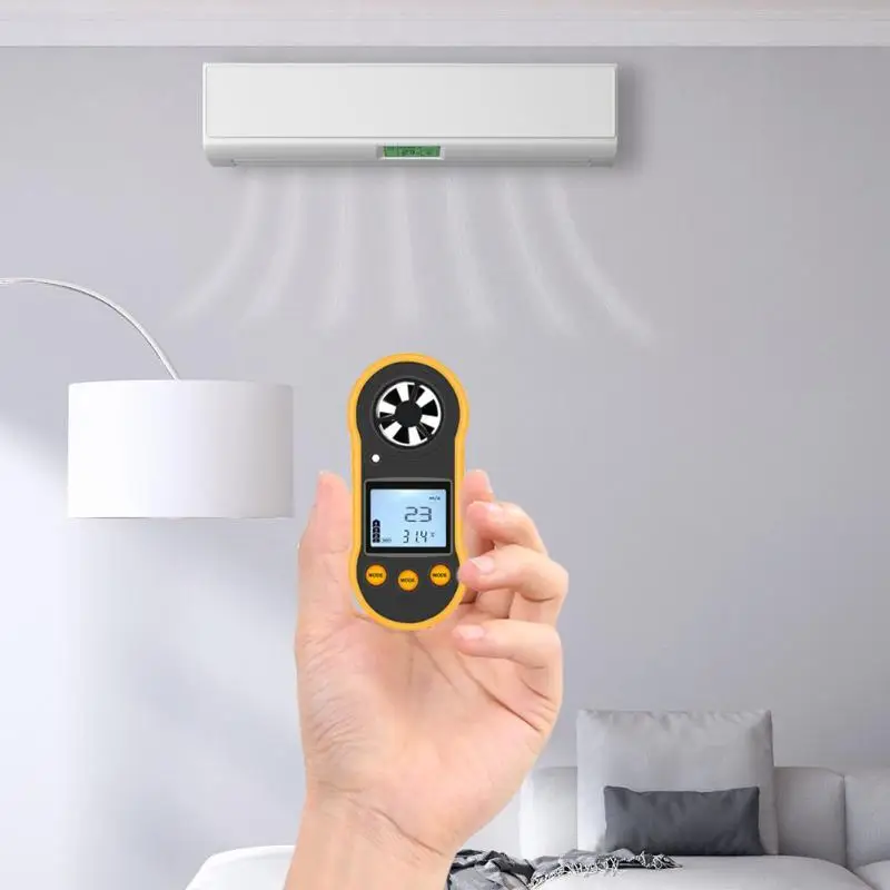 30 м/с ЖК дисплей RZ 818 Анемометр термометр измеритель скорости ветра Измеритель