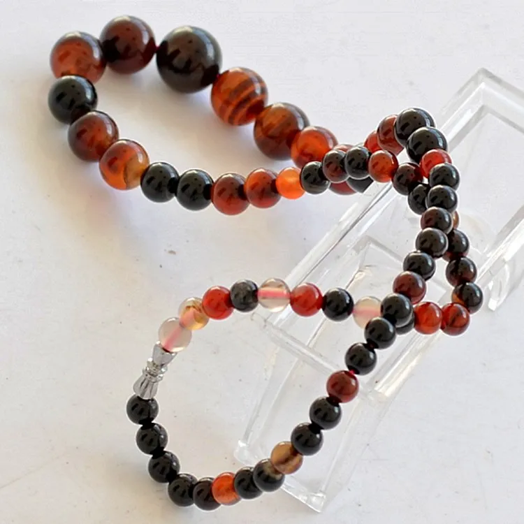 

6-14mm Natural Dream Agate Tower Chian Round Beads Necklace Jewelry Fine Beaded Necklace Jewelry For Women Gift With Certificate