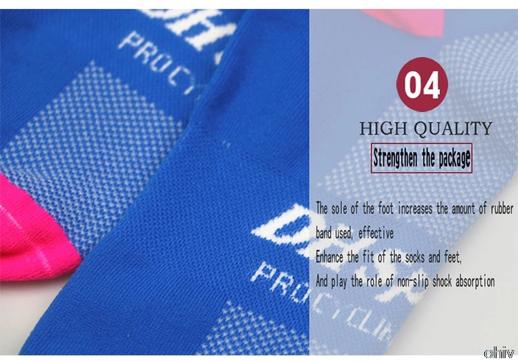 DH Sports Cycling Socks Racing Sports Socks Professional Brand Breathable Protect Feet Road Bicycle Socks Racing Bike Men Women