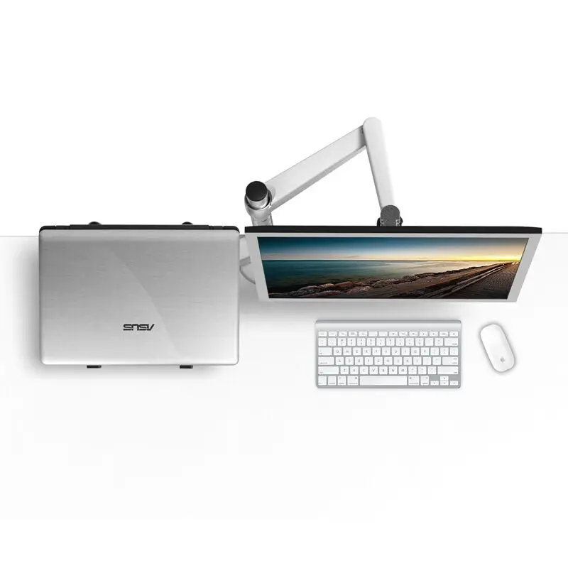 Вращающиеся круглые столы держатель ЖК монитора + подставка для ноутбука OA 7 10 15