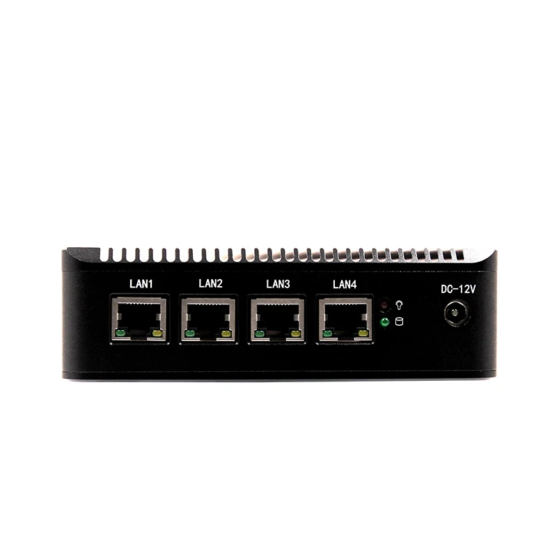 Промышленный мини ПК E3845 CPU 4 * Lan порт 1 RJ45 RS232 Com MINI PCIE sup wifi/3G модуль SSD/HDD
