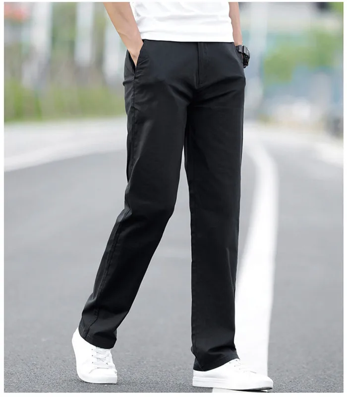 Pantalon Homme брюки летние мужские повседневные Фитнес Брюки Модные хаки серые черные брюки плюс 40 42 44 мужские s тонкие прямые брюки