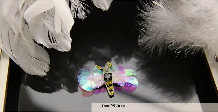 3D Ручная работа искусственная кожа для одежды нашивка в виде пчелы вышивка