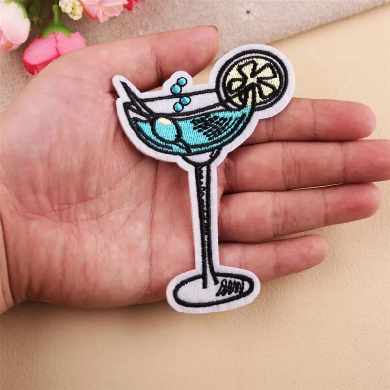 10 шт. вышитые арбуз ананас пицца патчи для аппликация на одежду джинсов DIY