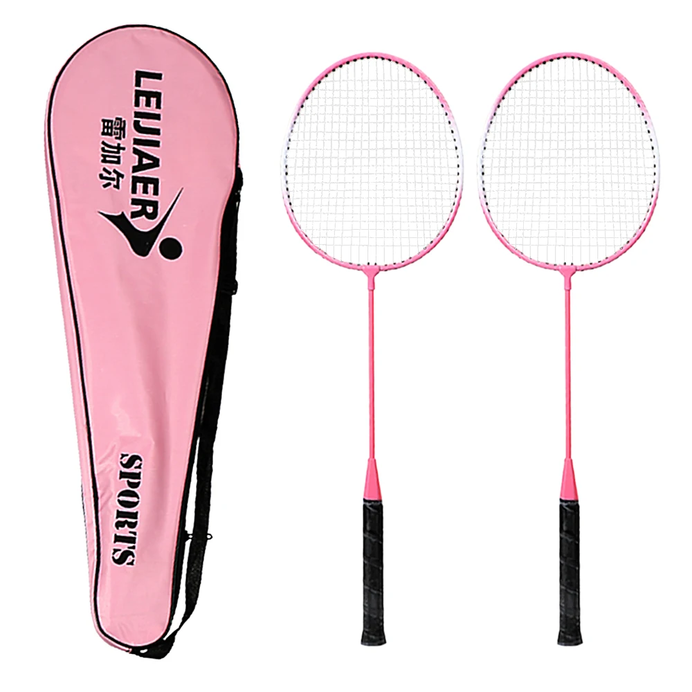 

2019 NEW 2Pcs Professional Badminton Rackets High Quality Indoor Outdoor Sports Students Training Practice Badminton Racquet