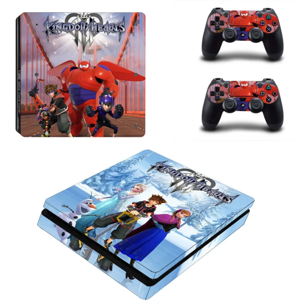 Новые наклейки для игровой консоли PlayStation 4 SLIM геймпад Play Station тонкие виниловые