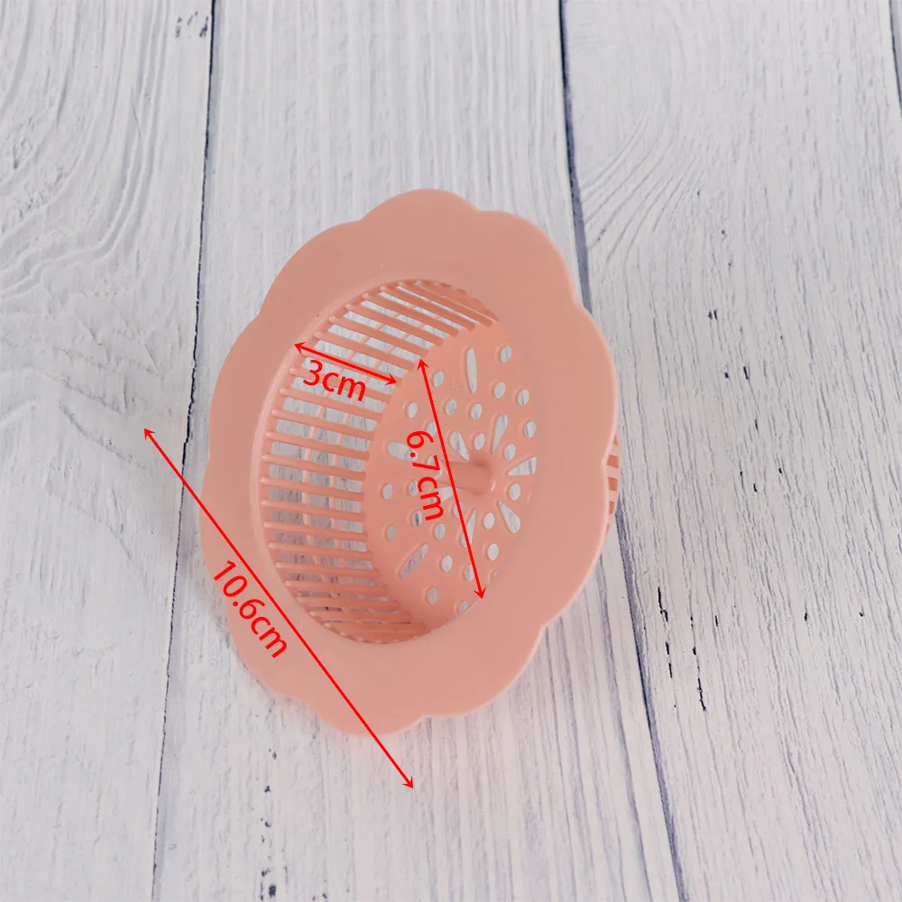 

1pc Round Silicone Flower Shaped Anti Clogging Hair Catcher Filter Net Pool Filter Floor Drains Bathroom Strainer Water Filter