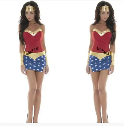 Суперженский костюм для взрослых женщин модные Костюмы ролевых игр на Хэллоуин
