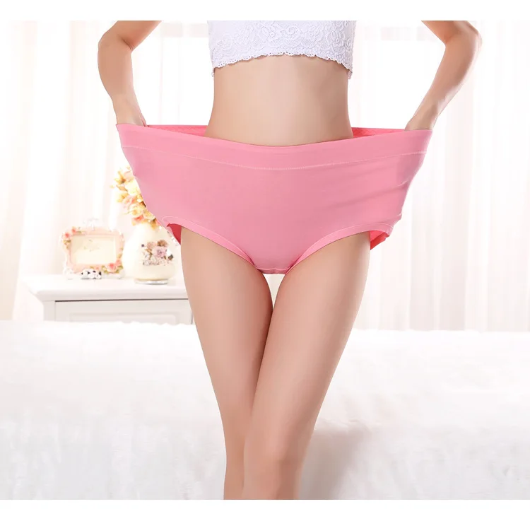 Трусики женские из бамбукового волокна с завышенной талией 3 шт./лот|Женские