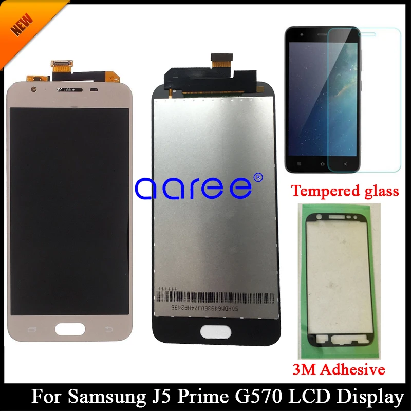 Регулируемый ЖК-дисплей Для Samsung J5 Prime G570F Сменный Сенсорный Экран IPS Материал
