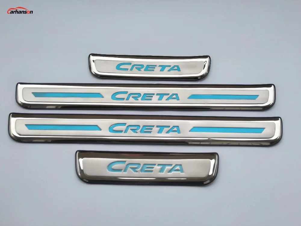 Наклейка для автомобиля hyundai Creta ix25 стальная дверная педаль подоконника автомобильные аксессуары авто-Стайлинг Аксессуары