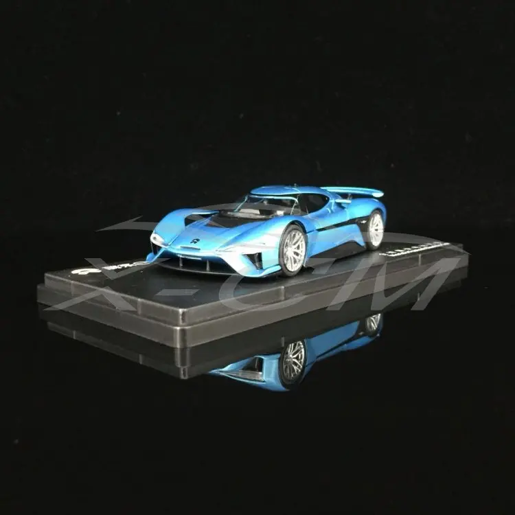 Литая модель автомобиля NIO Nio EP9 хвост крыло спойлер версия 1:43(синий)+ маленький подарок