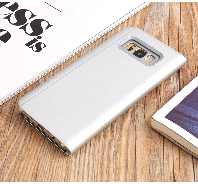 Для samsung Galaxy S6 S7 край S8 S9 плюс A5 A7 A3 J3 J5 J7 Prime чехол s Роскошные Clear View Смарт Кожаный флип-чехол для телефона