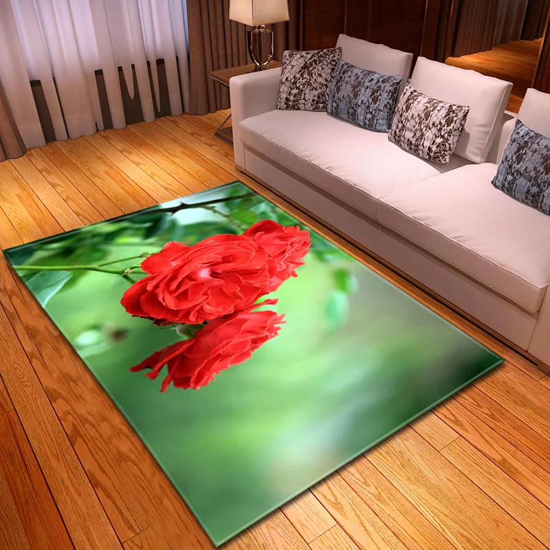 Цветочный ковер в европейском и американском стиле для гостиной спальни коврики