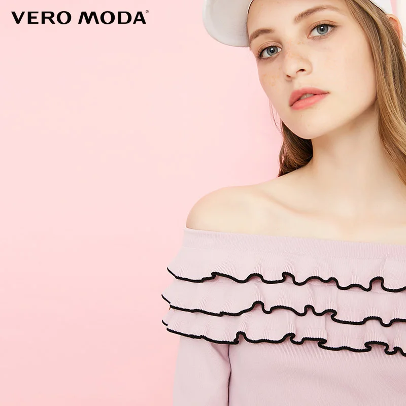 Vero Moda New Flat Shoulder knit Sweater | 318324532 Женская одежда