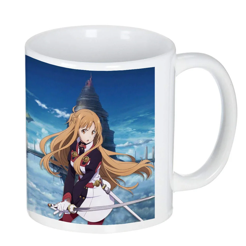 Аниме Sword Art онлайн чашка SAO керамическая кофейная чашка молочная кружка с ручкой