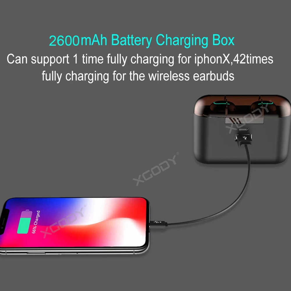 XGODY Q32P TWS беспроводные наушники Bluetooth 5 0 2600 мАч высокая мощность зарядное