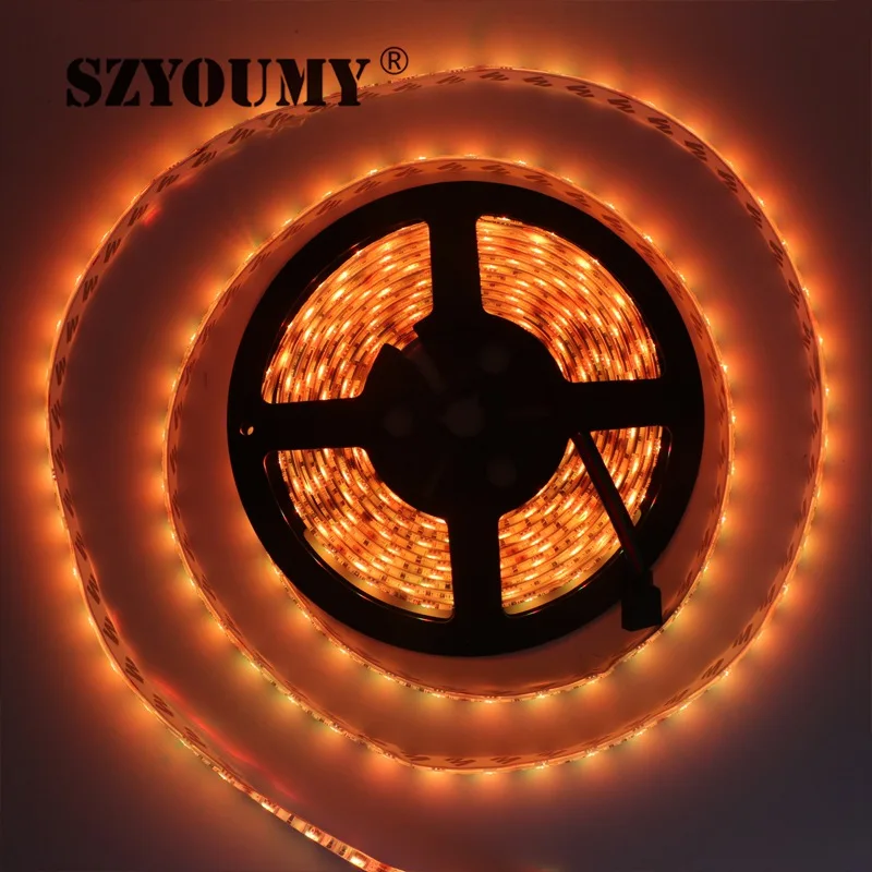

SZYOUMY Box 5M 300LEDs 12V SMD 5050 RGB 60LEDs/m IP65 Waterproof LED Strip +44Key Controller+12V 5A Adapter 10Sets