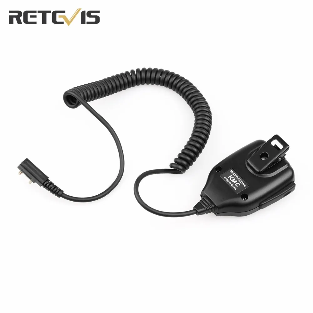 5 шт. спикер Retevis Walkie Talkie Mic 2 Pin PTT ручной пульт дистанционного управления для Baofeng 888