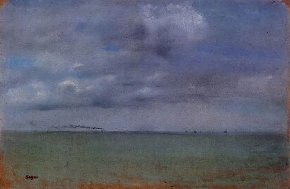 

High quality Oil painting Canvas Reproductions Seascape (1869) By Edgar Degas hand painted