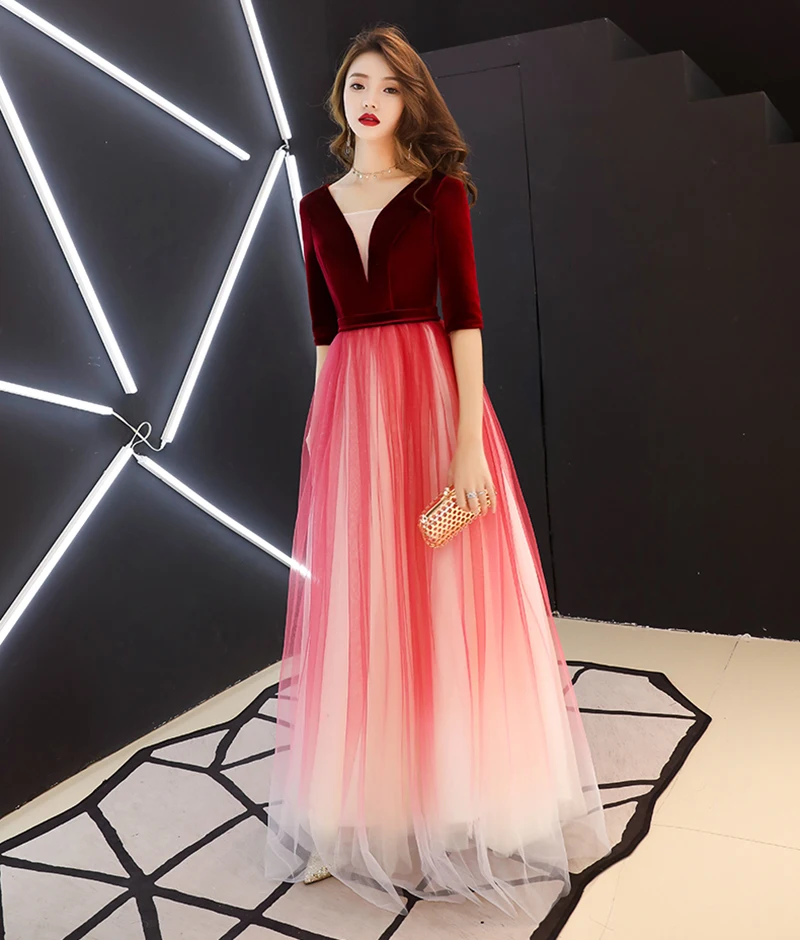 Платье vestido de festa тюлевые А-образные вечерние платья сексуальные длинные платья
