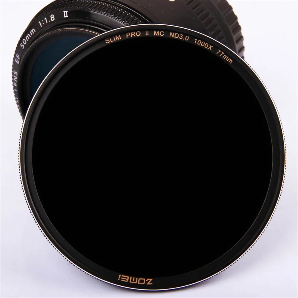 Zomei 77mm Ultra Slim MC ND1000 ND3.0 1000X 10 Stop Sliver Rimmed Glass Neutral Density ND Filter for Canon Nikon Tamron Lenses |